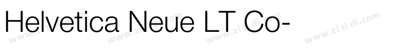 Helvetica Neue LT Co字体转换